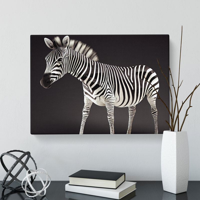 Zebra View - Wrapped Canvas, 40cm H x 60cm W