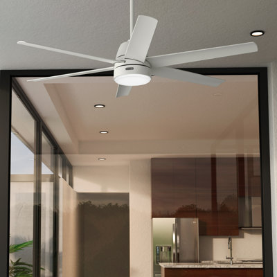 60" Skysail 6 - Blade Wet Rated Ceiling Fan With Lights