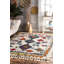 Tapis bleu / orange Jeb-37576725