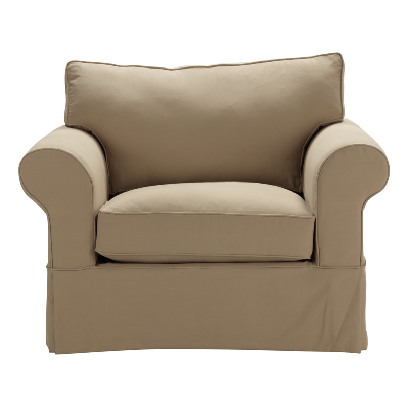 Fauteuil à housse large Kingsbridge, Palmier Peyton