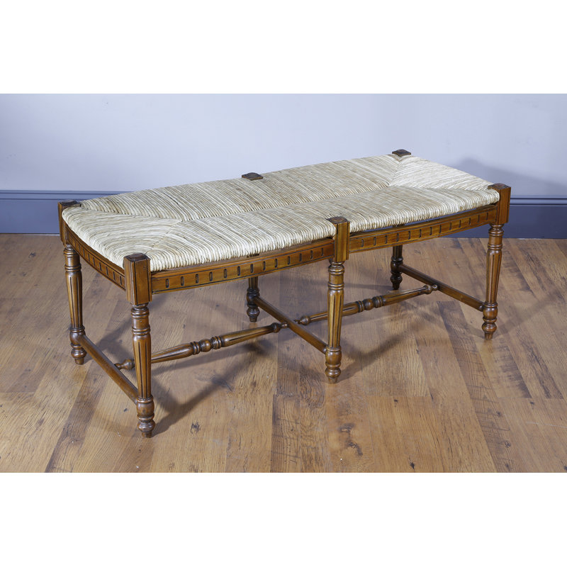 Banc en bois et mèche Damari, Noyer