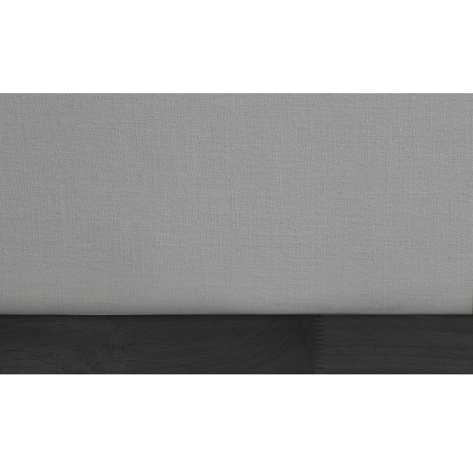 Earby Upholstered Panel Bed, Grey Linen Textured Fabric, Twin