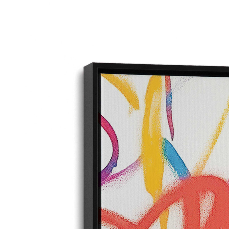 «Love in Motion», ensemble de 3 impressions, Cadre flottant noir satiné, 36 po x 24 po
