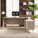 Home Office Desk Extendable Makeup Vanity Desk Up To 103'' With Storage Cabinets, Rectangular/L-Shaped Writing Desk