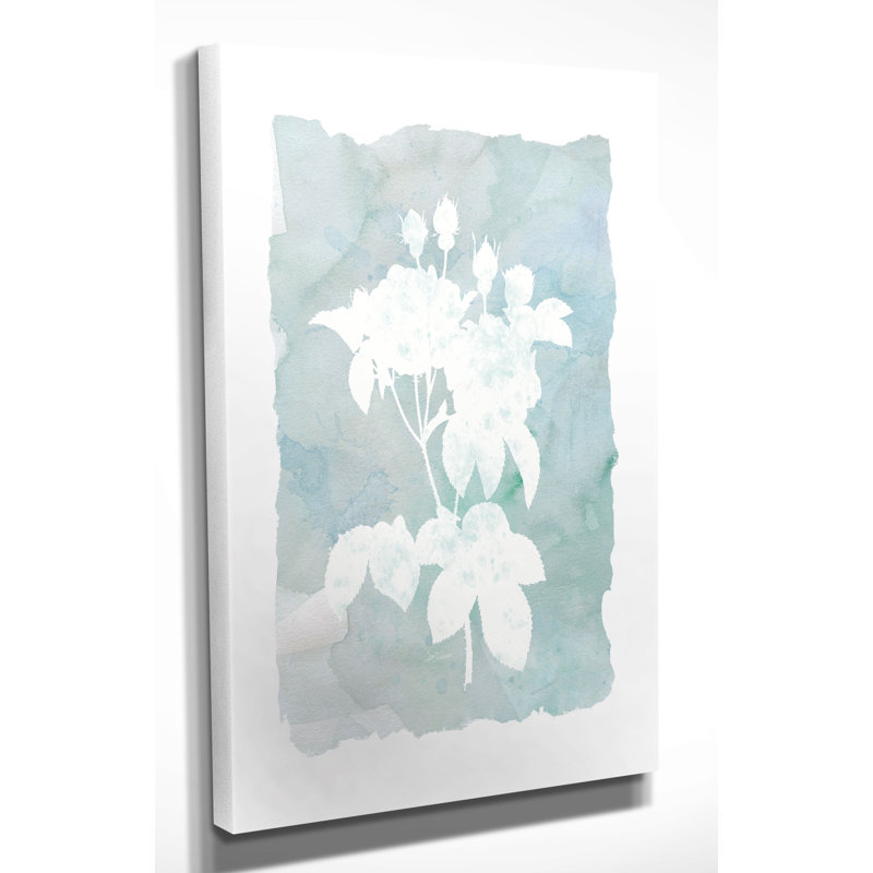 Silhouette Bontanical II - Reproduction d'art sur toile tendue, H 27 po x l 18 po x P 1 po