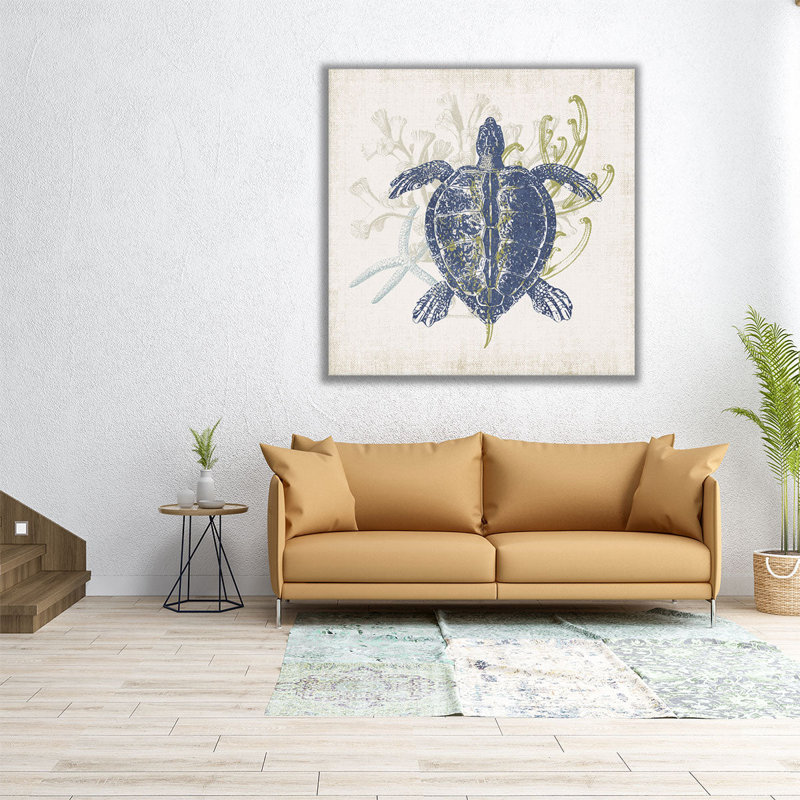 Antique Coastal Ephemera III - reproduction d'art sur toile, H 20 po x l 20 po