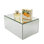 10.25 x 7 x 7" Rectangular Glass Mirror Risers 6 sided