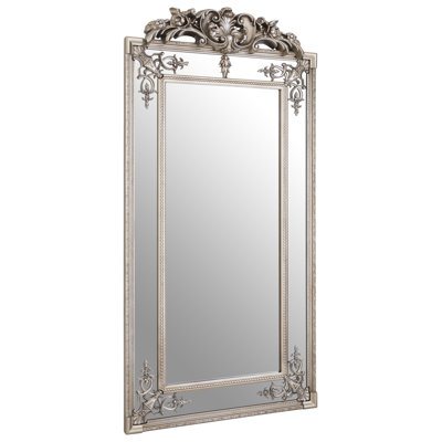 Tristen Solid Wood Concave Wall Mirror