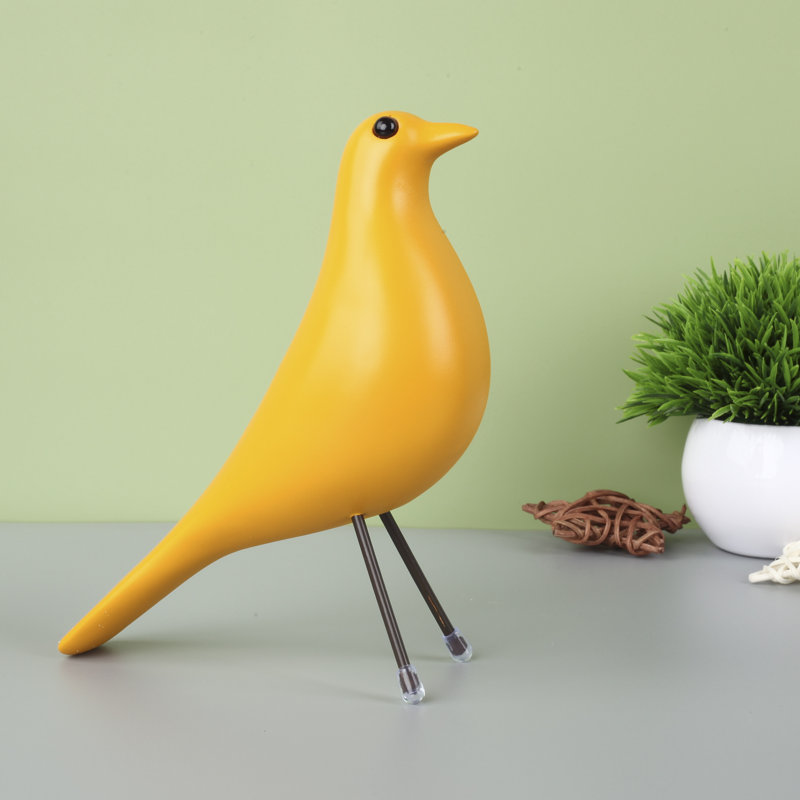 Animals Figurines & Sculptures, 7.8" H x 5.9" W x 3.1" D, Yellow
