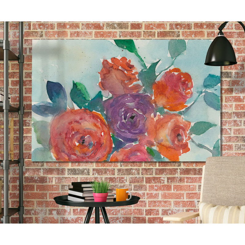 " Rose Appeal I ", 24" H x 36" W x 1.5" D, Wrapped Canvas