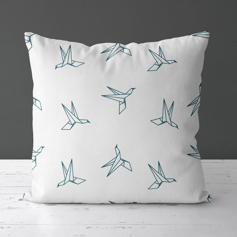 Housse de coussin carré et insert, Bleu sarcelle