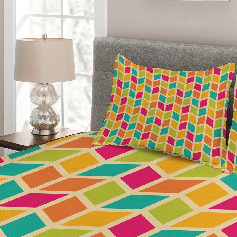 Modern & Contemporary Polyester Coverlet, King Bedspread + 2 Shams