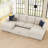 Rafael U Shaped Sofa Set Convertible Large Pull out Sofa Bed Livingroom Sleeper Modular Sectional Couch With Storage Ottoman-101956709