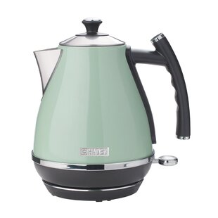 Cook with Color Electric Kettle - 1100W, 1.7L, Fast Boil, Auto Shut-Off, Swivel Base, Stainless Steel, Sage