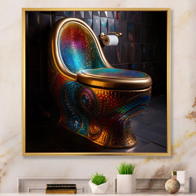 " Metropolitan Luxe Toilet Pointillism "