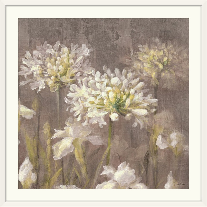 « neutral iv » danhui nai, reproduction d’art Spring Blossom, H 24 po x l 24 po x P 1 po, Cadre blanc