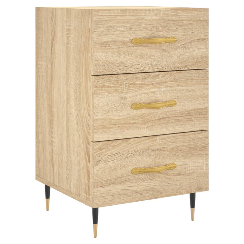 Deana 40cm W Manufactured Wood Bedside Table, Sonoma Oak