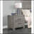 Modern Finish 1Pc Nightstand Of 2X Drawers Black Hardware Wooden Bedroom Furniture-1133878829
