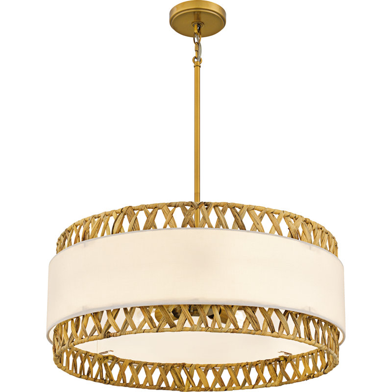 Hann 5-Light Brushed Gold Pendant