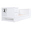 Lit de jour simple avec rangement pratique, gigogne, gris - Accoudoirs de rangement en bois, solide pour la longévité et le chargement-833045911