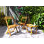 Chaise de patio pliante à lattes longues Bourassa