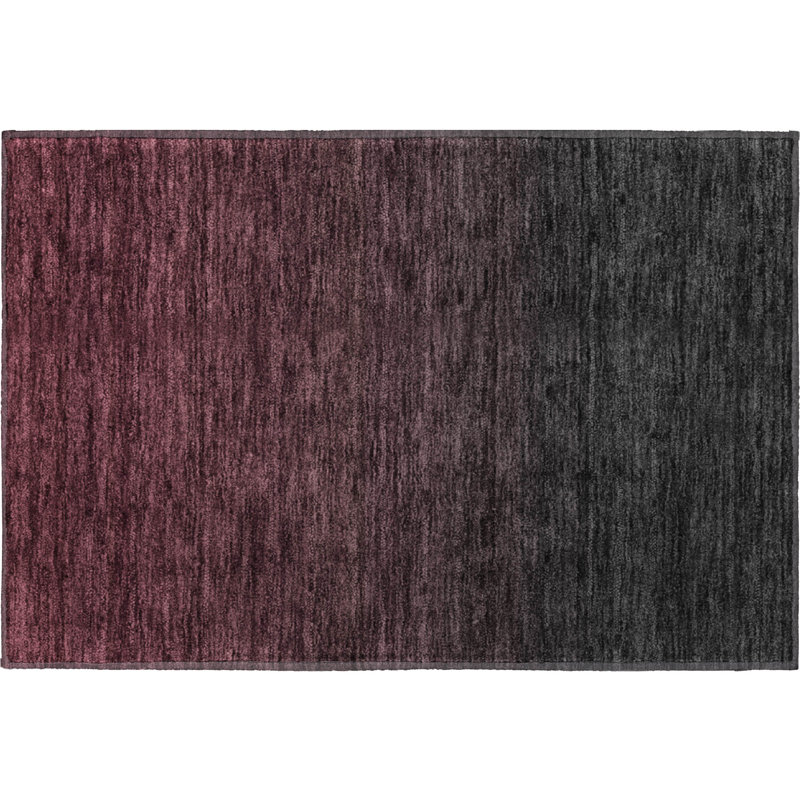 Premium Machine Washable Prisco Merlot Rug, Rectangle 1'8" x 2'6"