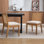 50.2 cm H Linen Side Chair