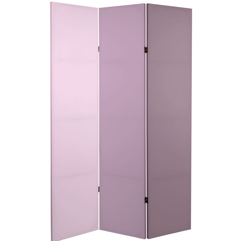 Cloison 3 panneaux pliables 47,25 "x H 71" Arlynes, Palette lilas
