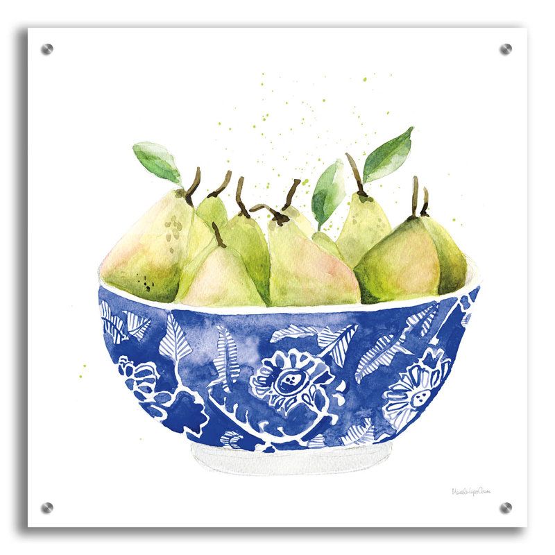 «August Elegant Fruit 1» par Augusta Lopez, H 24 po x l 24 po x P 0,2 po
