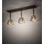 Luminaire suspendu transitionnel à trois lumières Stefanie E6B92F8DB6CE4A8E82063C0D9087B83D de la collection Whispering Pines au fini cuivre antique, 38,00 pouces