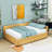 Modern Full Size Upholstered Daybed with Storage Drawers-2143799883