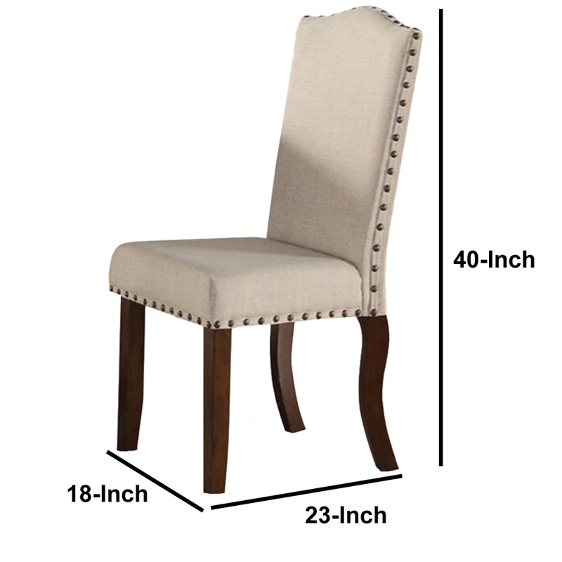 Anajae High Brown Faux Leather Upholstered Side Chair