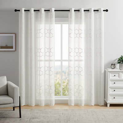 Panneau de rideaux en polyester Draycott
