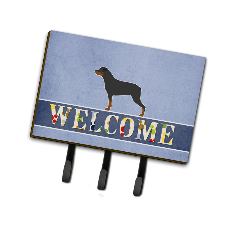 Laisse de bienvenue rottweiler ou porte-clé