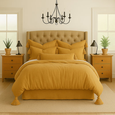 Elsie Tassel Gold Comforter Designer Full/Double