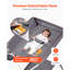 Table à langer pliable pour bébé avec panier latéral et roulettes gris foncé