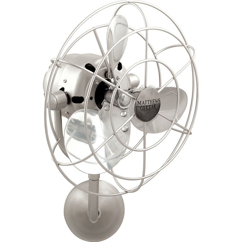 Ventilateur mural 20 "Matthews Fan Company, Nickel brossé
