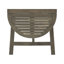 Table bistro pliable en bois gris, convient aux vérandas, conception demi-ronde et pratique