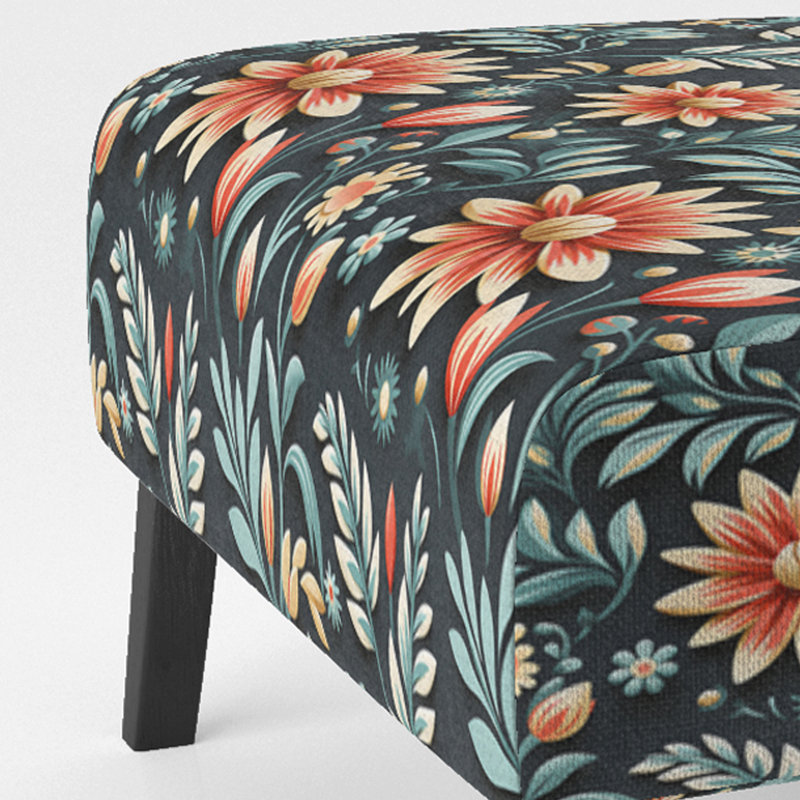 Fauteuil de chambre Tribal Green Damask Accents
