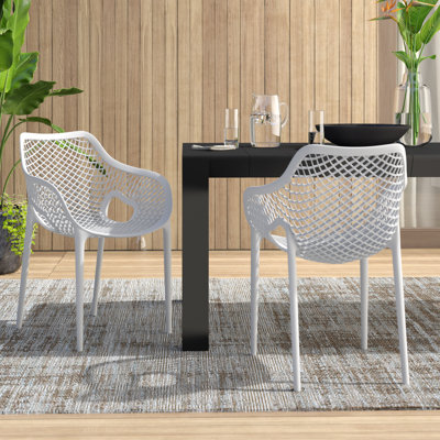 Farrah Premium All-Weather Outdoor Stacking Dining Armchair