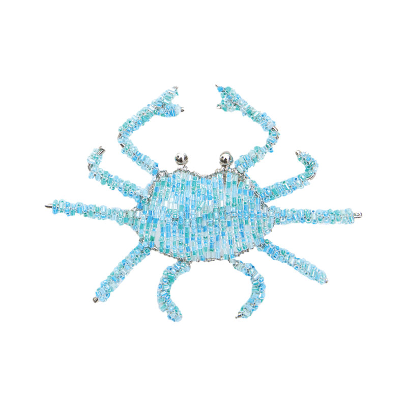 Bluecrab Beaded Napkin Ring