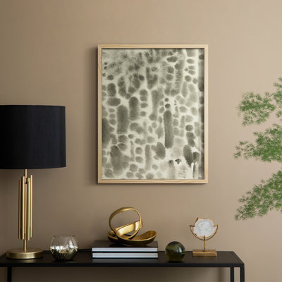 Watercolor Metric I Framed Print - Solid Wood