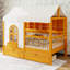 Lit en bois avec 2 tiroirs, lit Montessori avec bande à DEL et station de charge, bibliothèque et garde-corps-1565894930