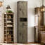 Armoire de rangement multifonctionnelle haute 69,29 "H * 14,56" avec 2 portes et 1 tiroir