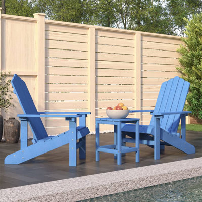 Lucerne Outdoor Adirondack Chair With Table