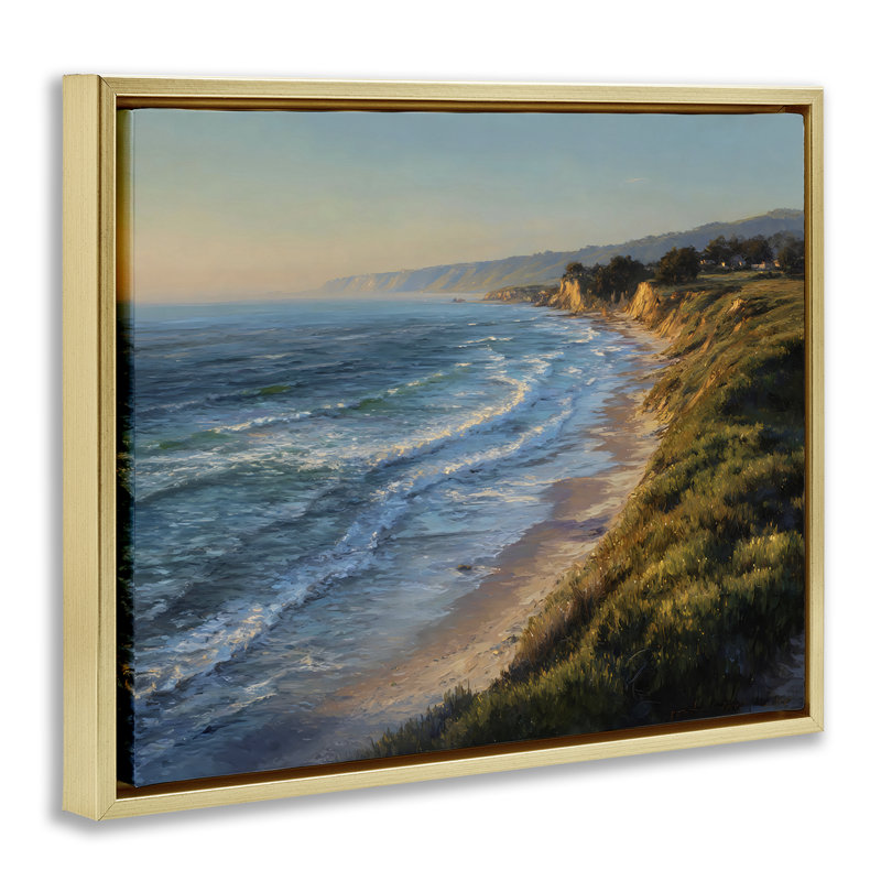 Cadre flottant arrondi, par Franklyn Gregory, 25 x 31, Cadre flottant métallique doré