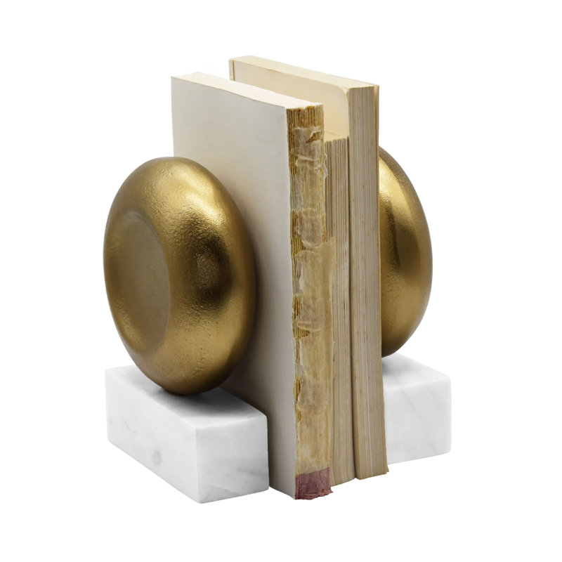 Handmade Brass Disky Bookend