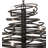 Cyclone 20 - Light Dimmable Cyclone Chandelier