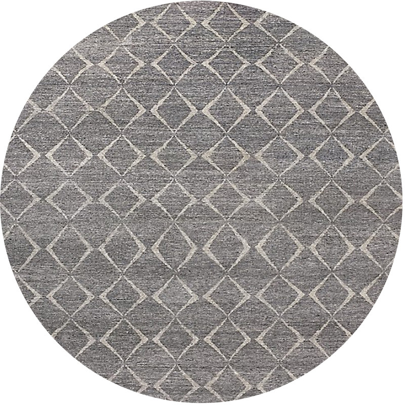 Baylis Geometric Indoor Rug, Round 6'