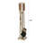 Modern Ember Levi 5 Piece Fireplace Tool Set in Wood Handles-104343375